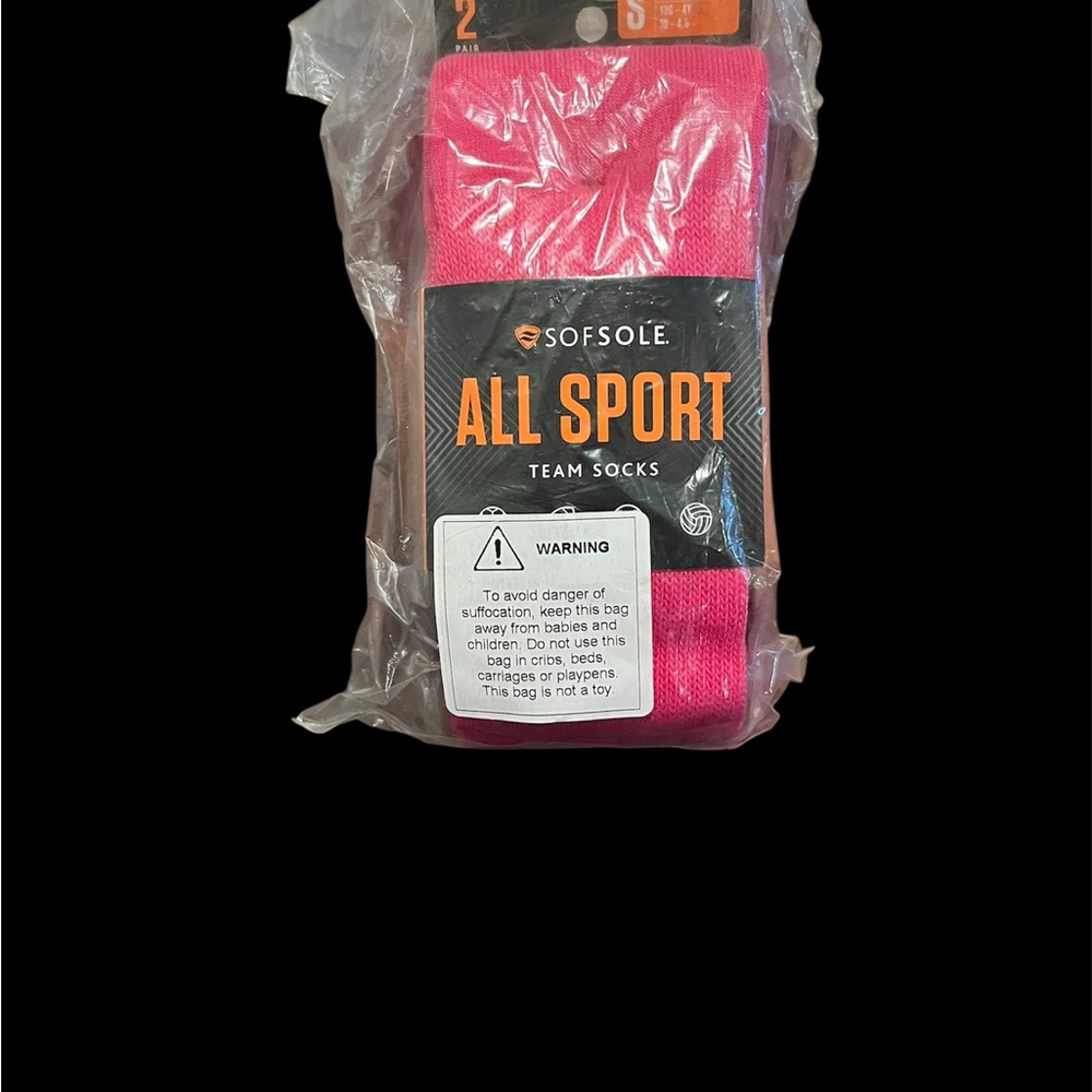 Kids' Team Socks in Bright Pink
